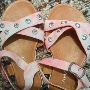 Taharis Pink Toddler sandals size 7